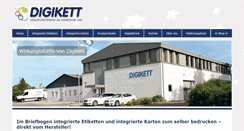 Desktop Screenshot of digikett.de